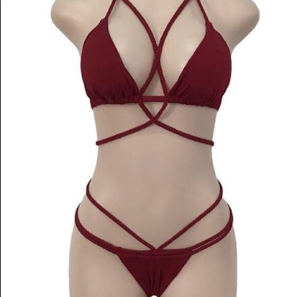 BIKINIĀ SETā
SIZEāLāBURGUNDYāCOLOR - Picture 5 of 8